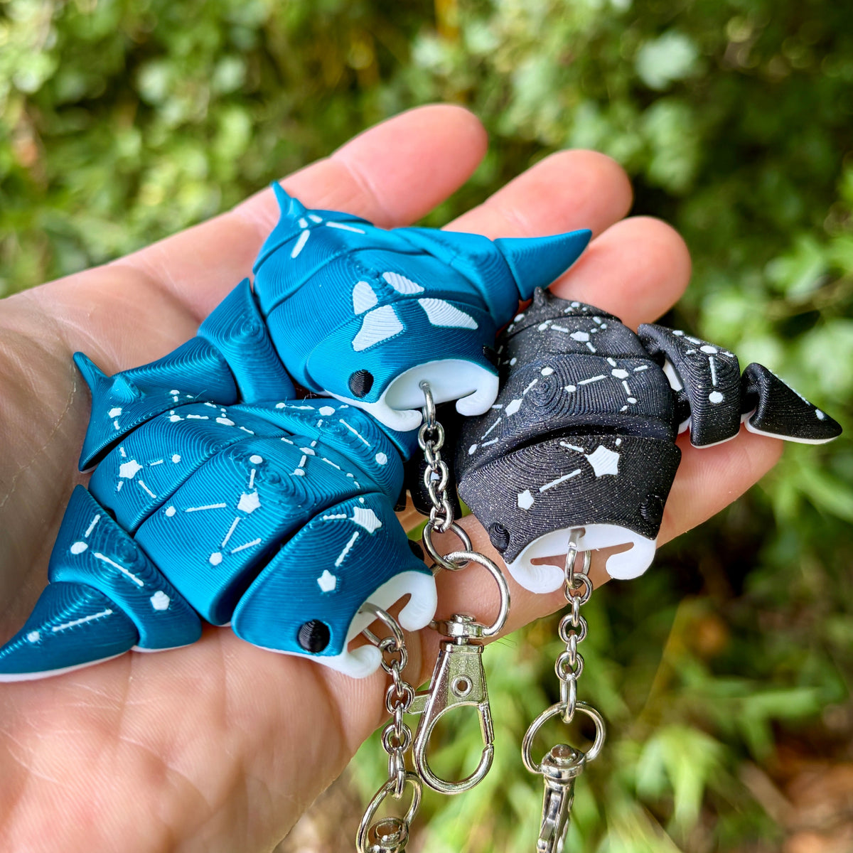 Gelenkige Mantarochen-Schlüsselanhänger