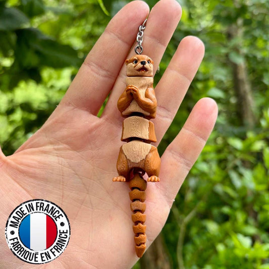 Porte-clés loutre articulée