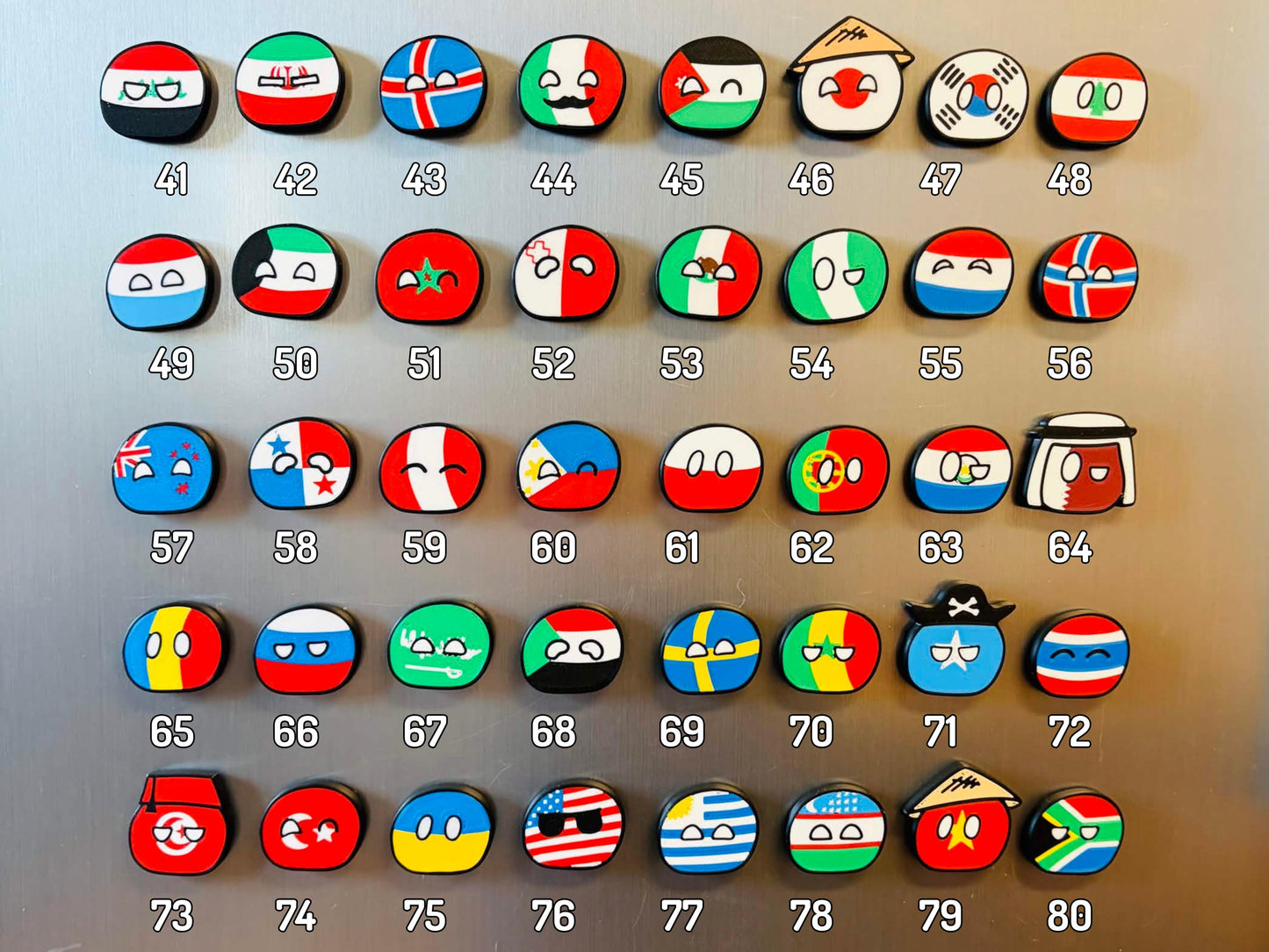 Countryball Refrigerator Magnets