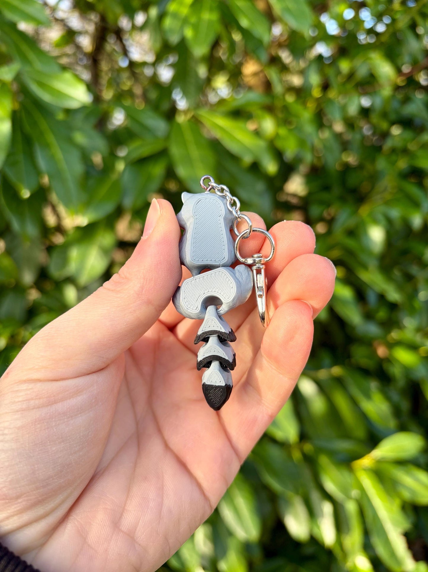 Articulated Raccoon Keychain