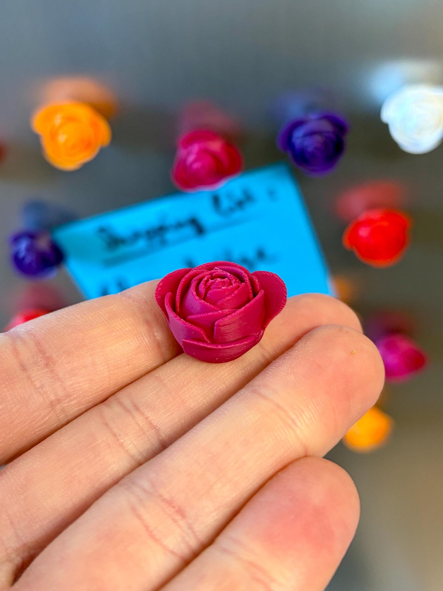 Aimants de réfrigérateur Roses