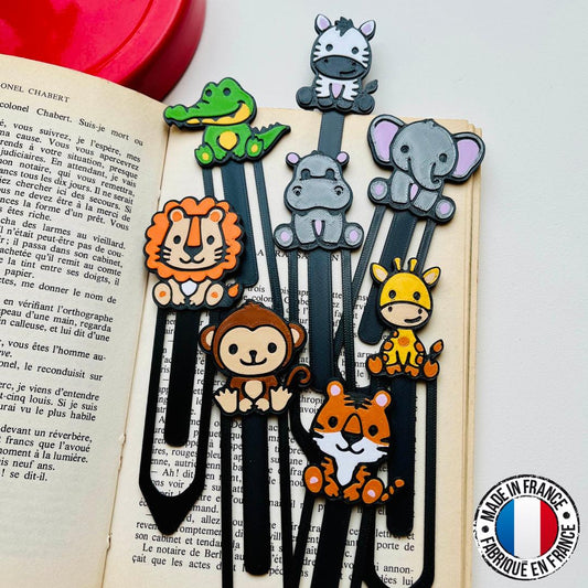 Marque-pages animaux du safari
