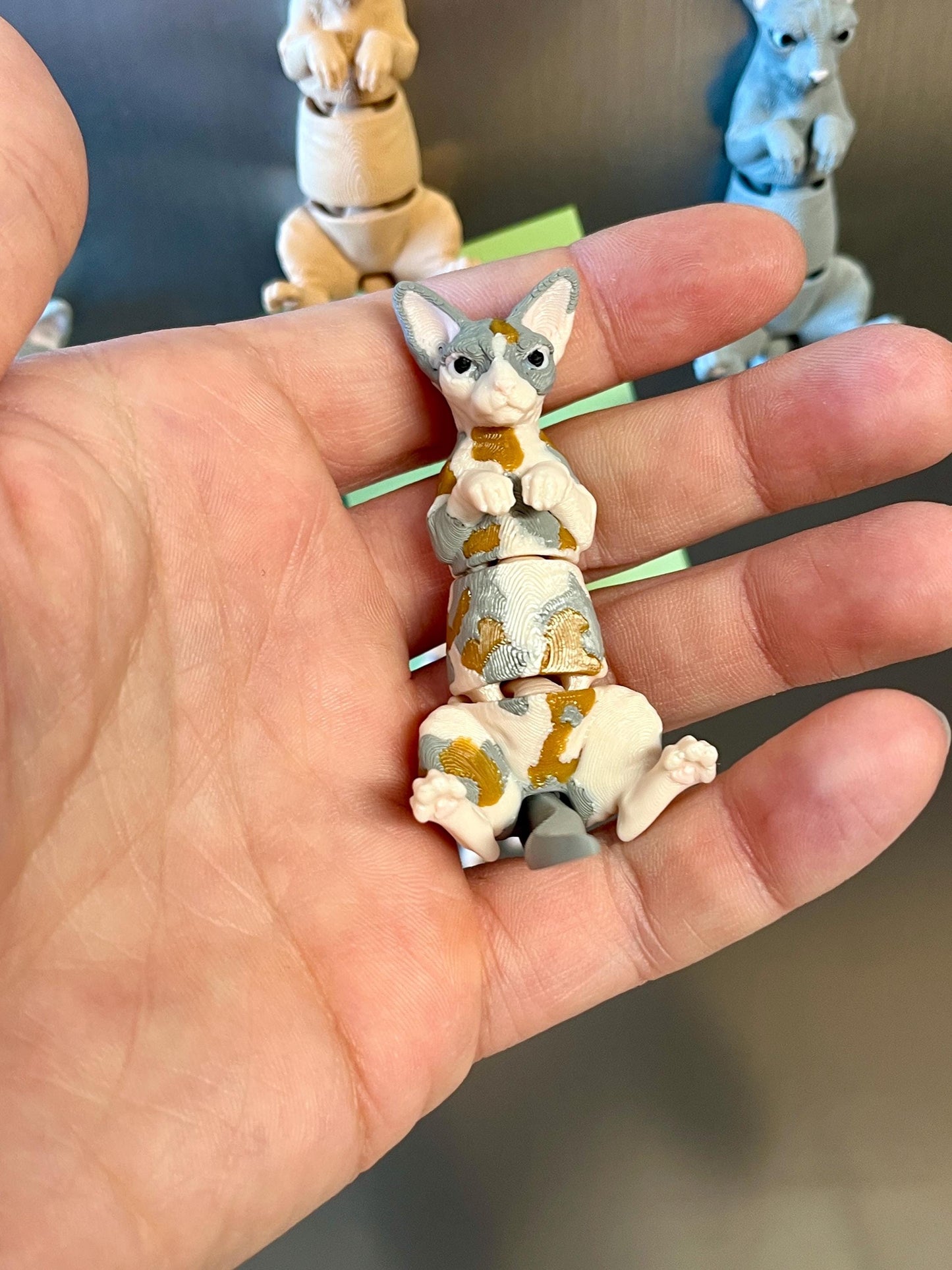 Articulated Sphynx Cat Refrigerator Magnets