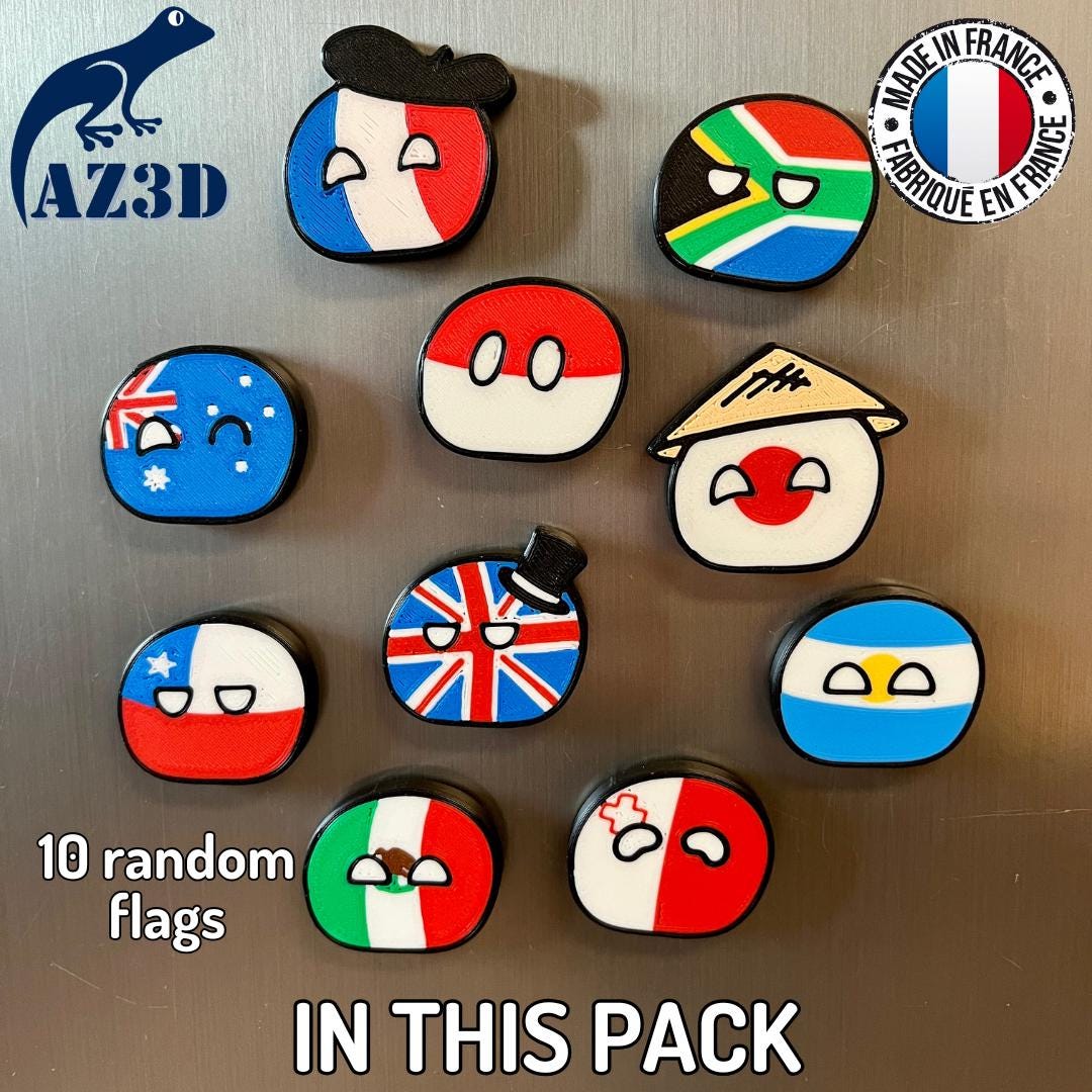 Countryball Refrigerator Magnets