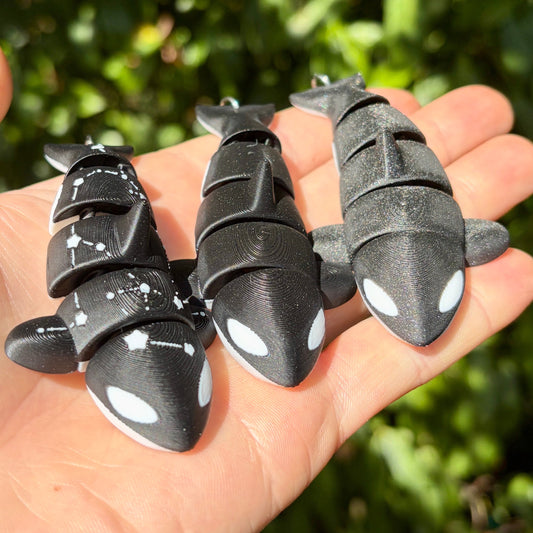 Articulated Orca Keychains