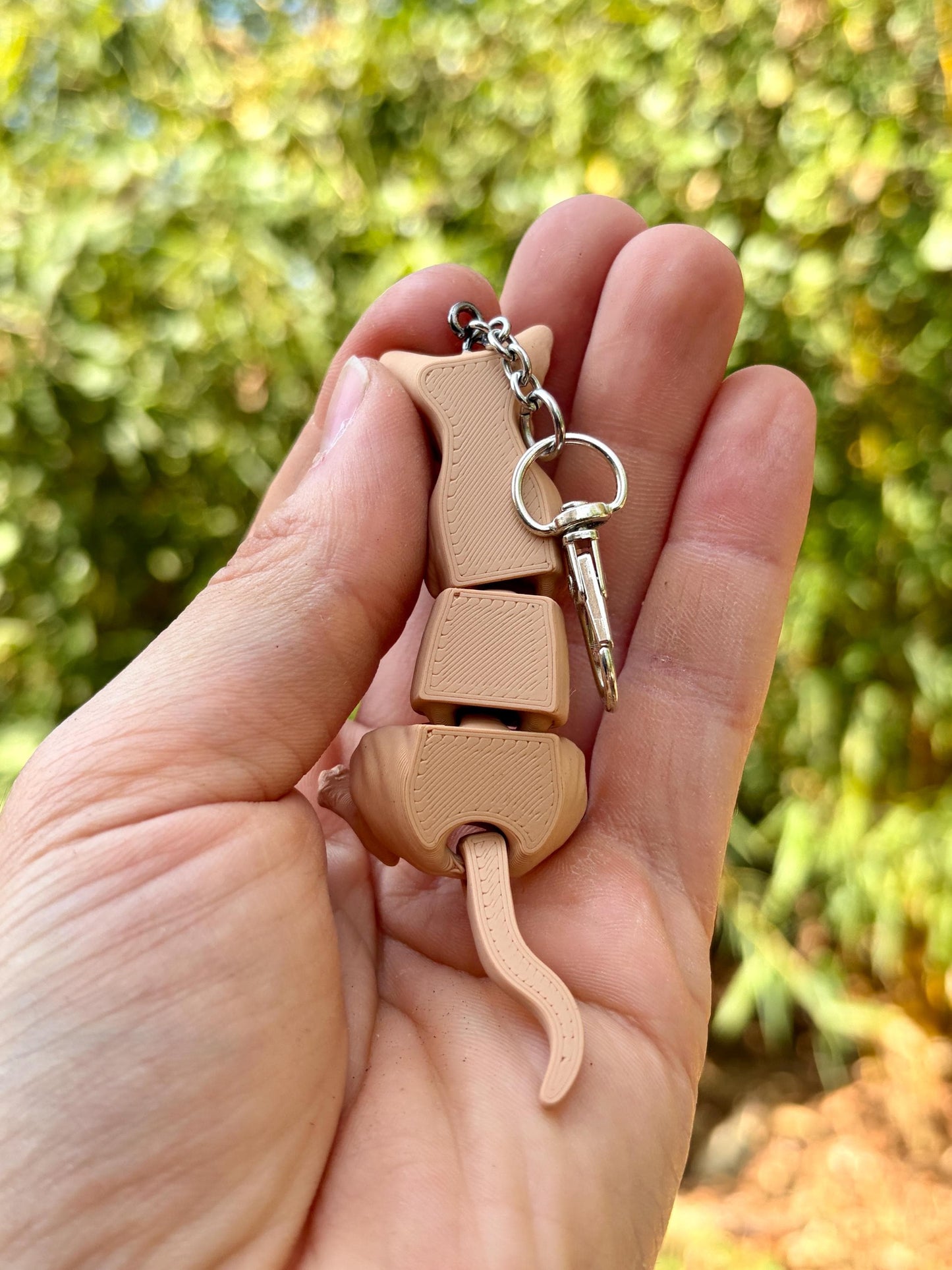 Articulated Sphynx Cat Keychains