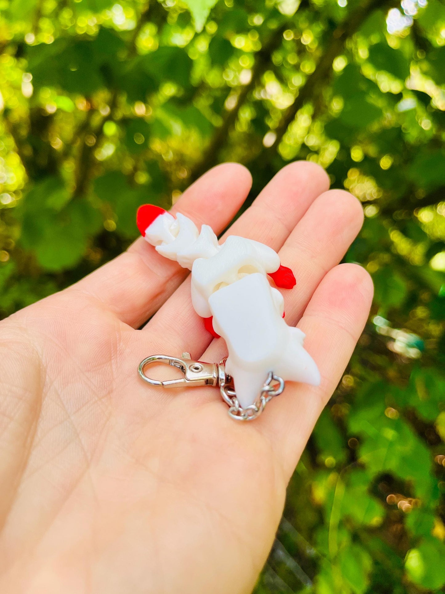 Articulated fox keychain