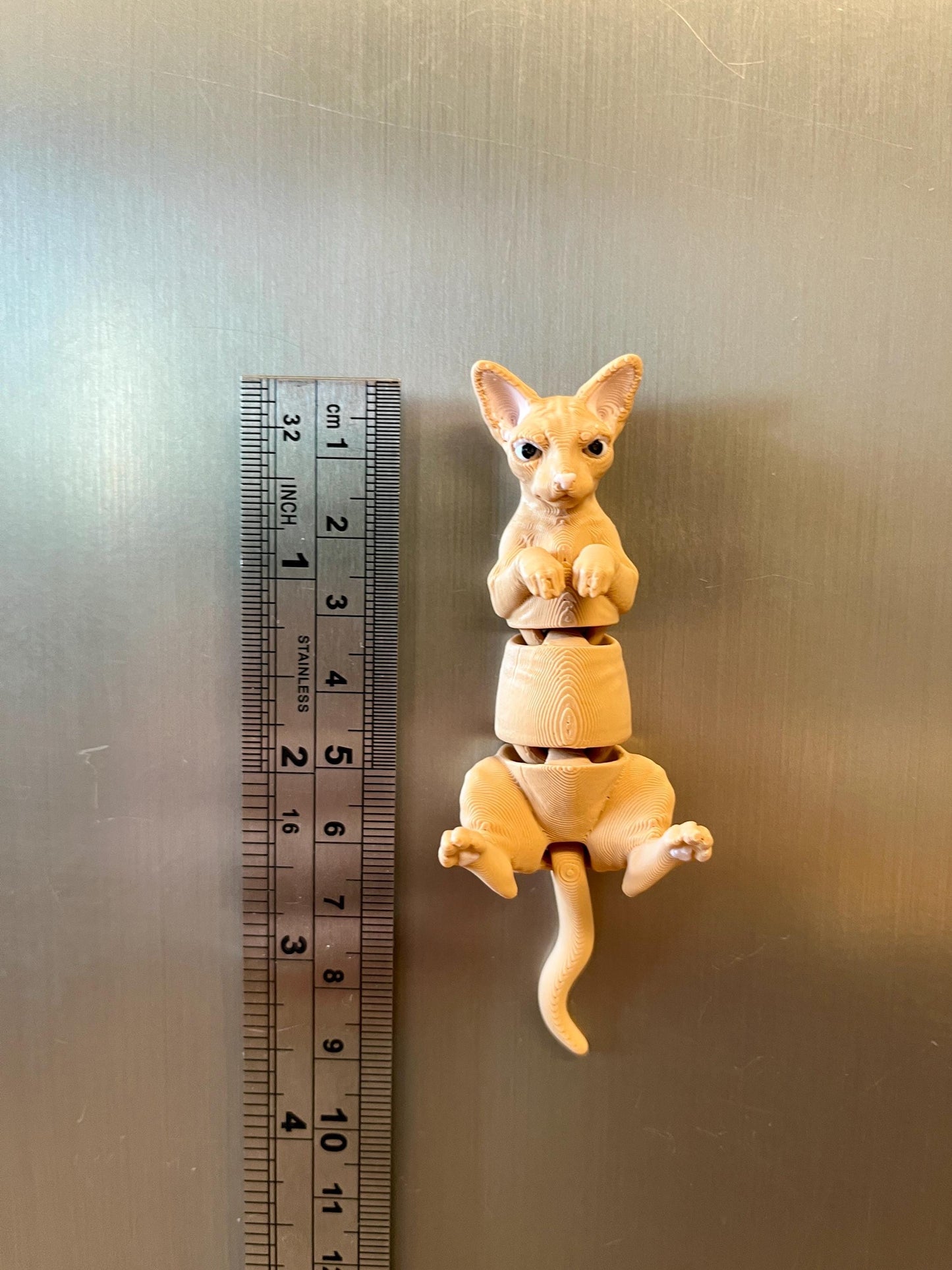 Articulated Sphynx Cat Refrigerator Magnets