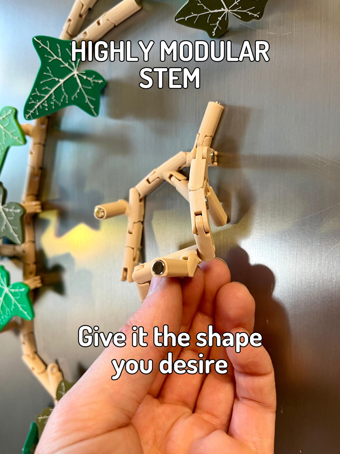 Articulated Ivy refrigerator magnet