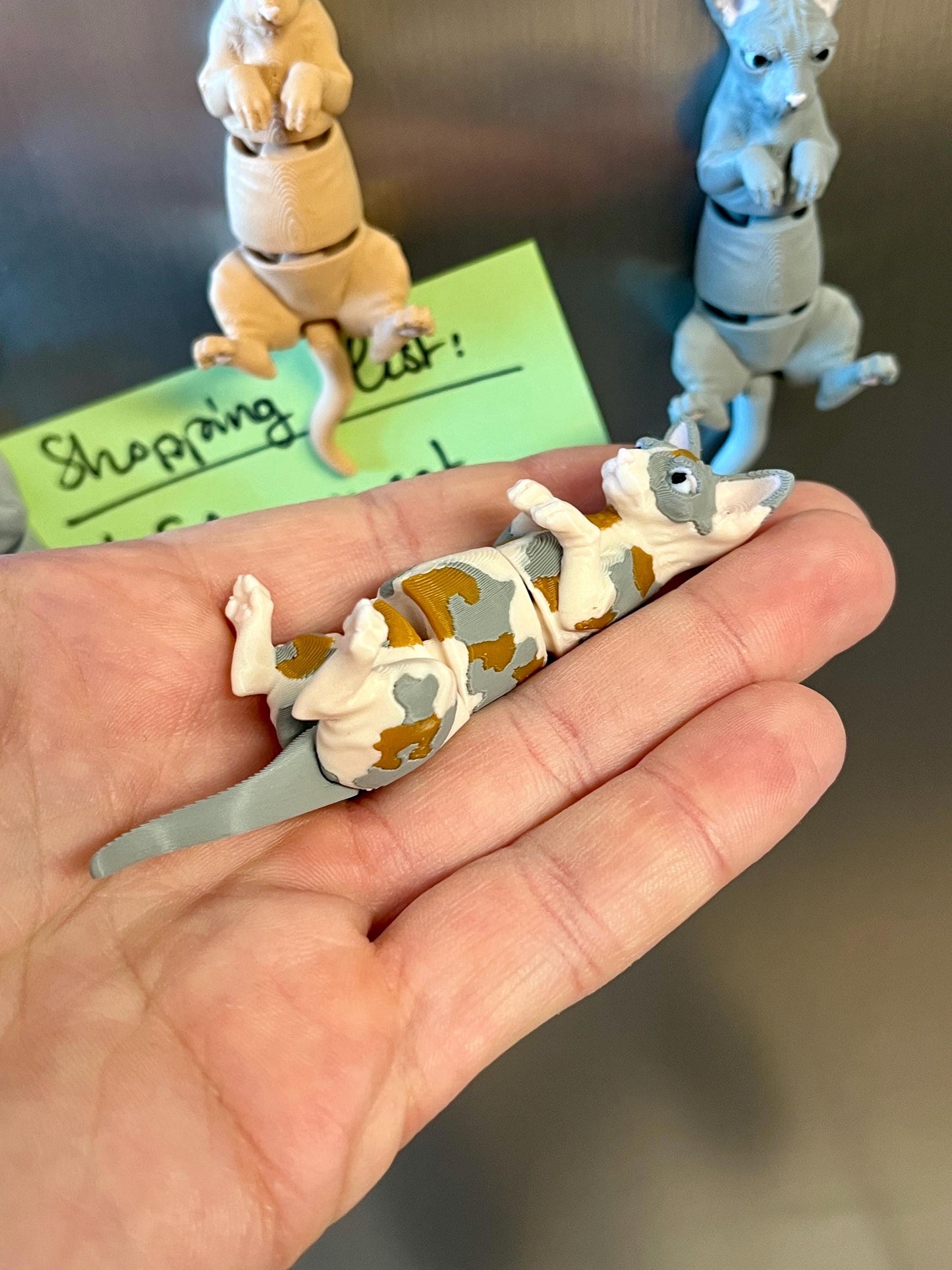 Articulated Sphynx Cat Refrigerator Magnets