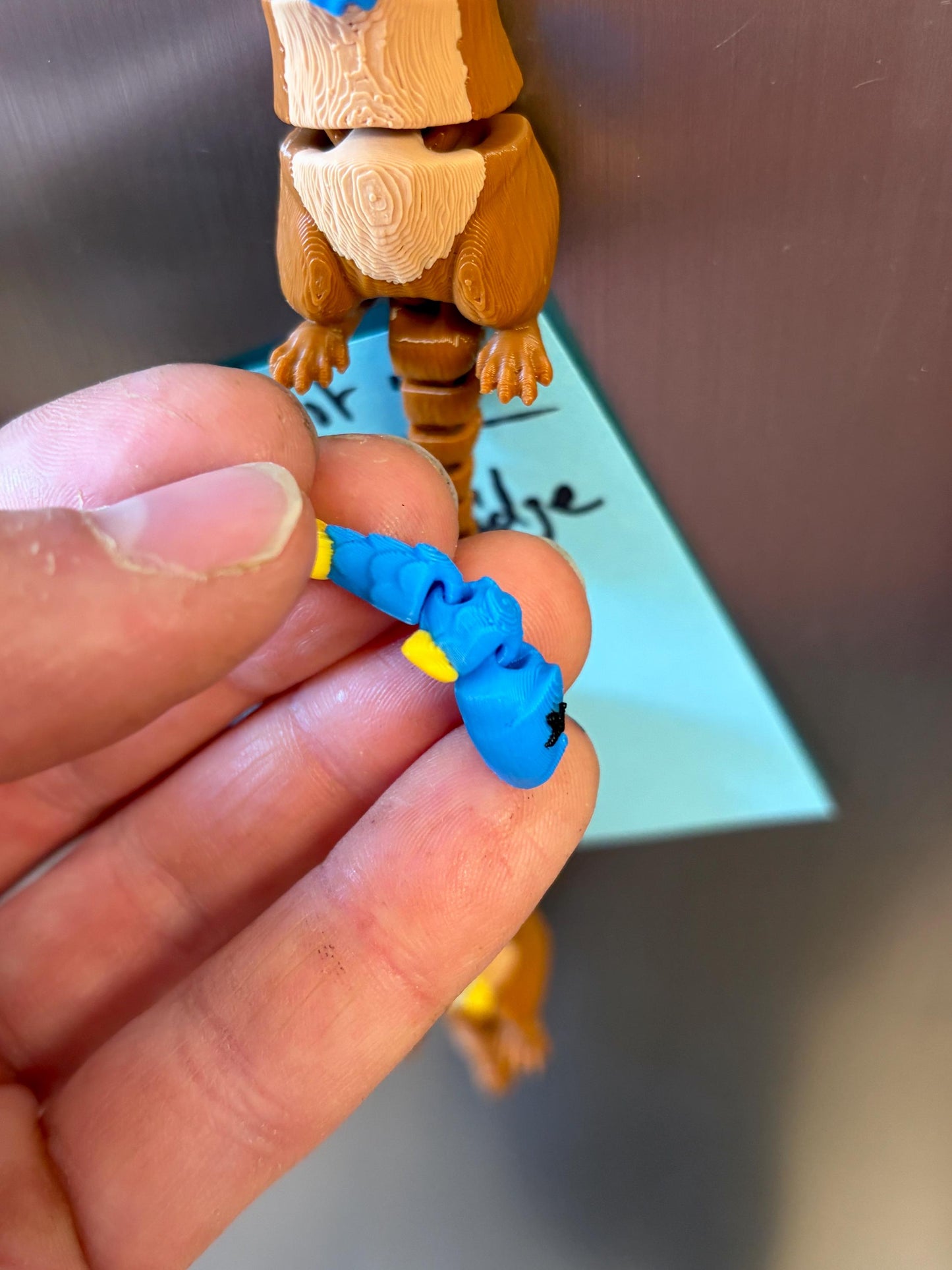 Articulated otter fridge magnet
