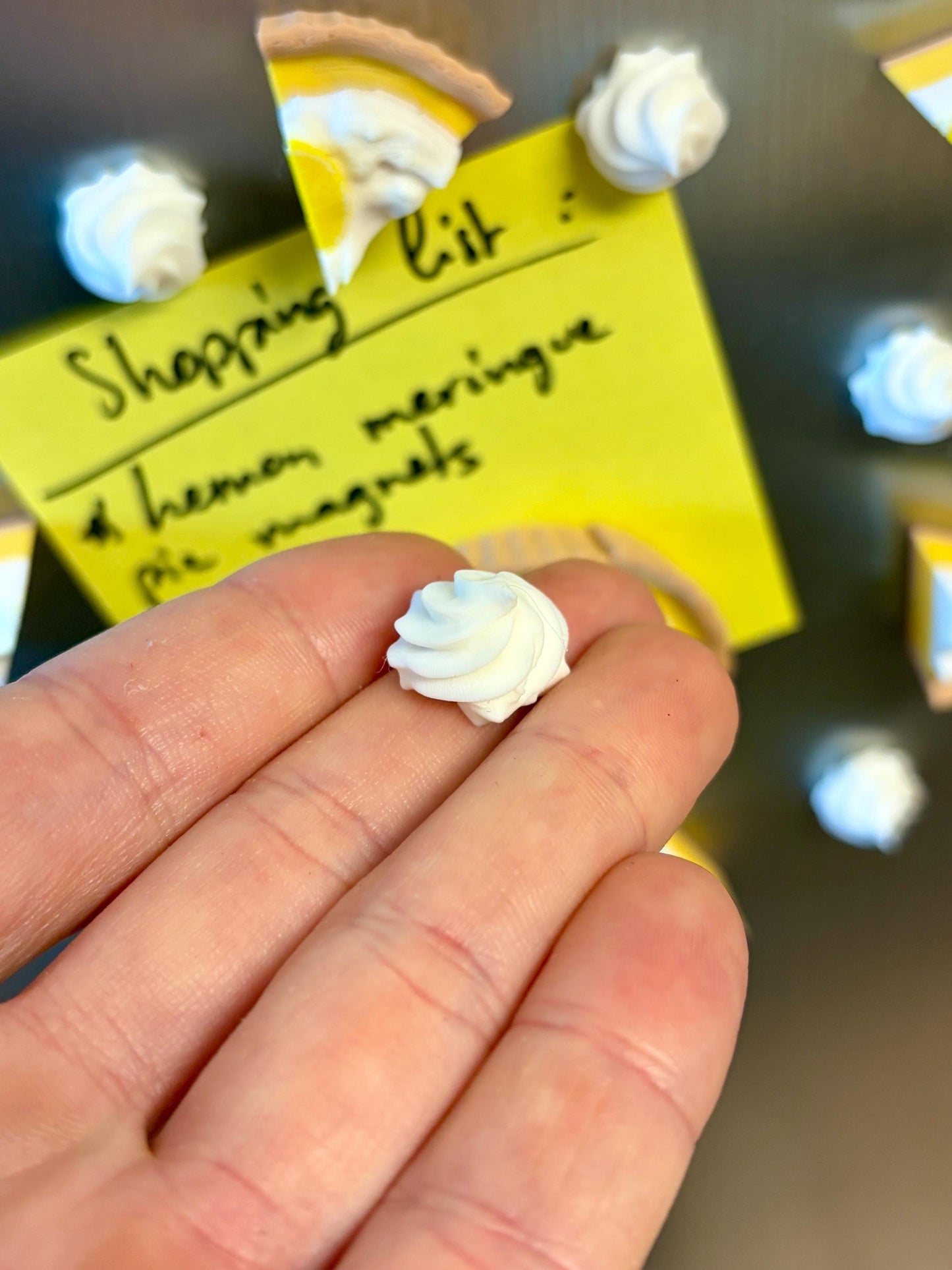 Lemon Meringue Pie Refrigerator Magnets