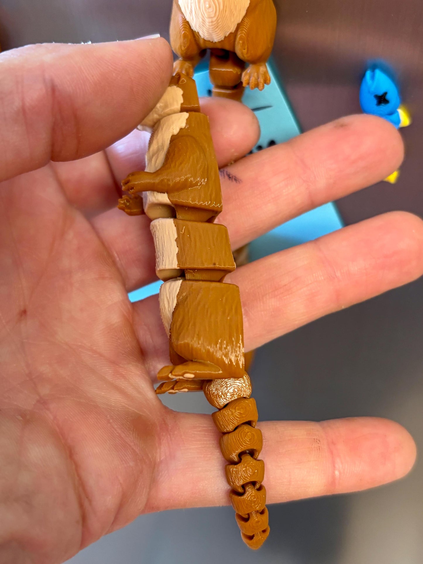 Articulated otter fridge magnet