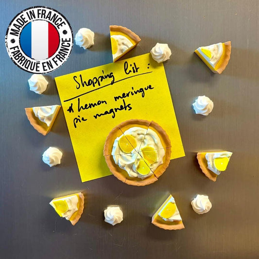 Aimants de réfrigérateur Tarte citron meringuée